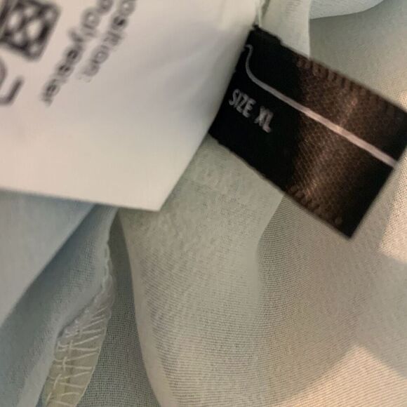 Dazy Women's Tie-Dye Sheer Button-Down Long Sleeve Top Multicolor Size XL - Picture 8 of 9